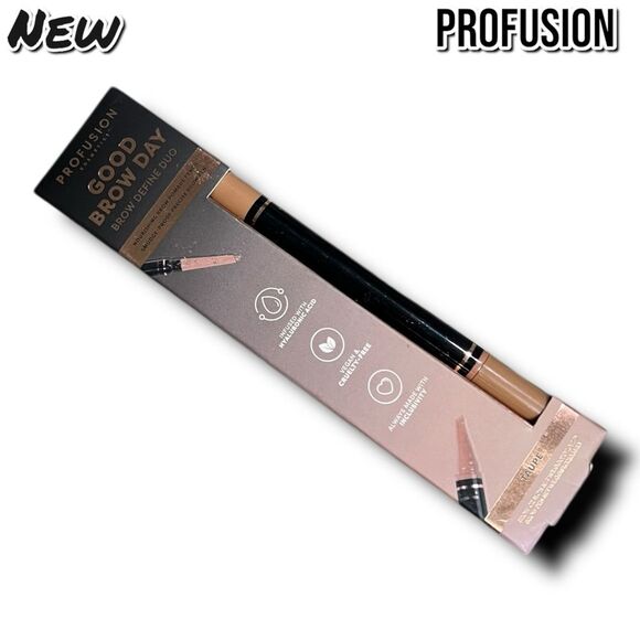 New NIB Profusion Good Brow Day Brow Define Duo – Taupe - Picture 5 of 8